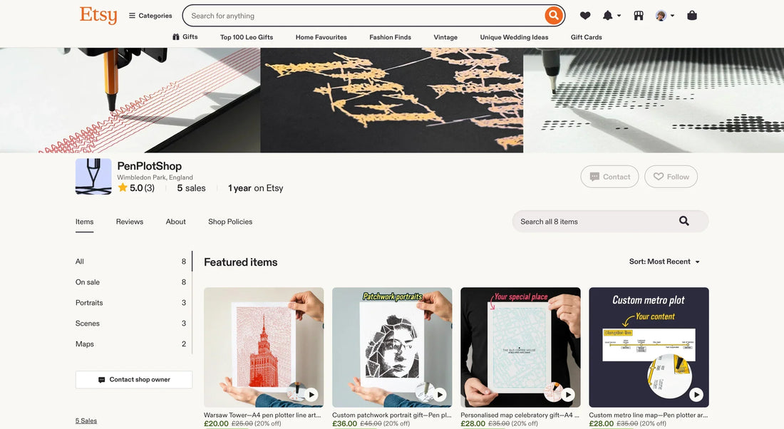 Pen Plotter Art: From Designer to Pen Plotter Business