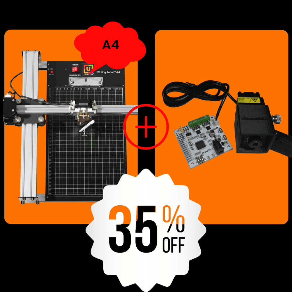 iDraw 2.0 A4 Pen Plotter+2.5W Laser Head Bundle