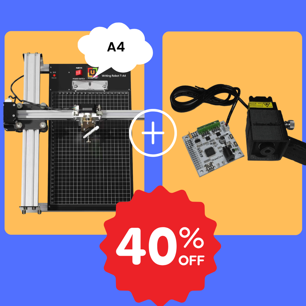 iDraw 2.0 A4 Pen Plotter+2.5W Laser Head Bundle