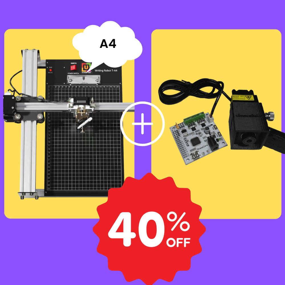 iDraw 2.0 A4 Pen Plotter+2.5W Laser Head Bundle