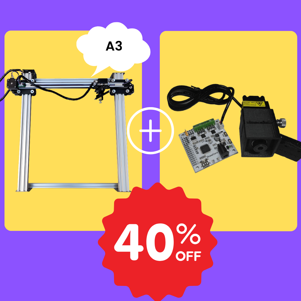 iDraw H A3 Pen Plotter+2.5W Laser Head Bundle