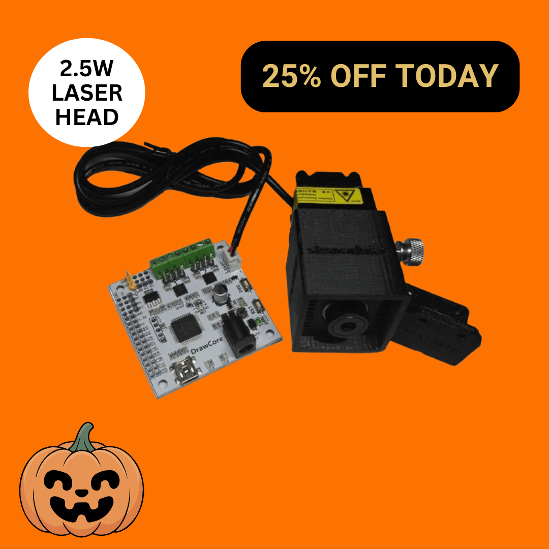 2.5W Laser Head for iDraw – Compact Laser Engraving Module for Pen Plotter