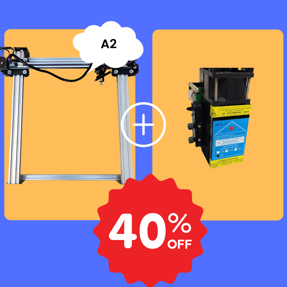 iDraw H A2 Pen Plotter+10W Laser Head Bundle