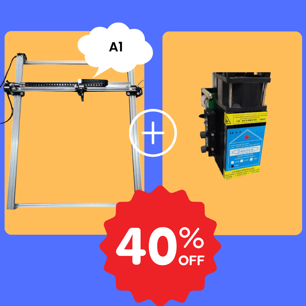 iDraw H A1 Pen Plotter+15W Laser Head Bundle