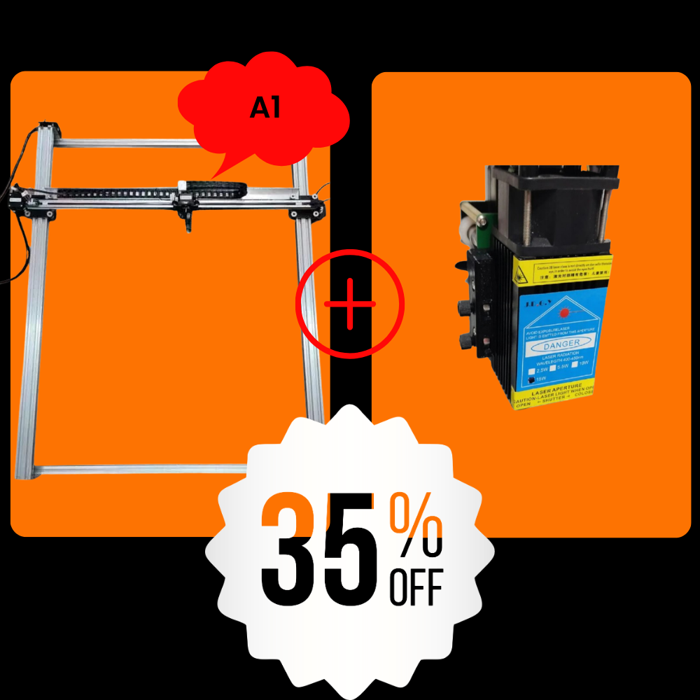 iDraw H A1 Pen Plotter+15W Laser Head Bundle