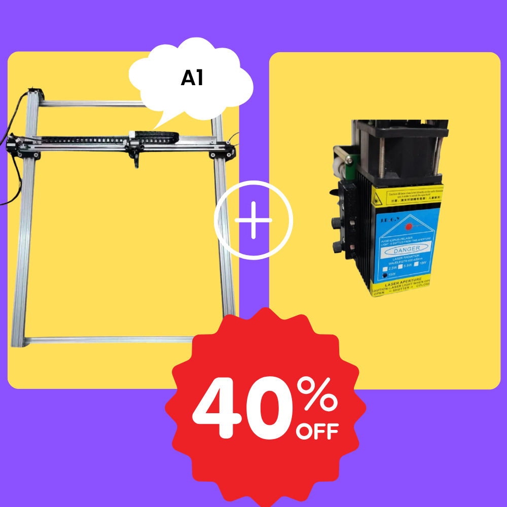 iDraw H A1 Pen Plotter+15W Laser Head Bundle