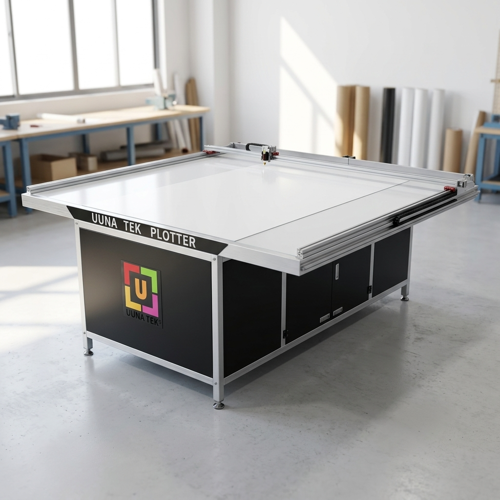 UUNA TEK 3.0 (2x1.25M / 2x2M) Preassembled Industrial Pen Plotter & Heavy-Duty Drafting Table for Architectural Blueprints, CAD Drafting and Packaging Diecut Prototyping (WiFi & SD Card)
