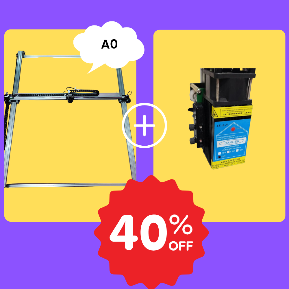 iDraw H A0 Pen Plotter+15W Laser Head Bundle