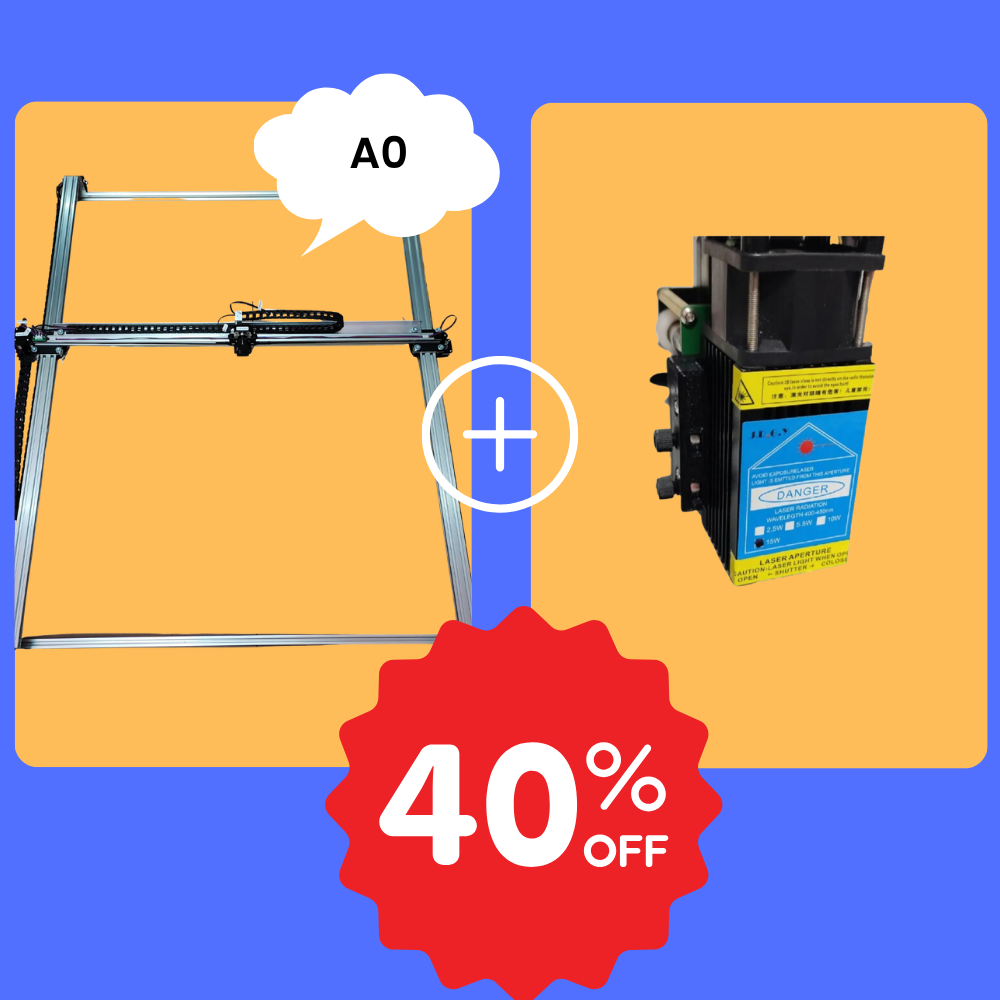 iDraw H A0 Pen Plotter+15W Laser Head Bundle