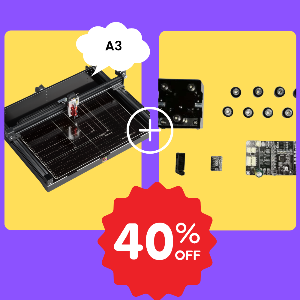 UUNA TEK 3.0 A3 Pen Plotter+Accessory Kit Bundle